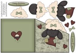 Happy Birthday Ewe Diagnol Over the Edge Card