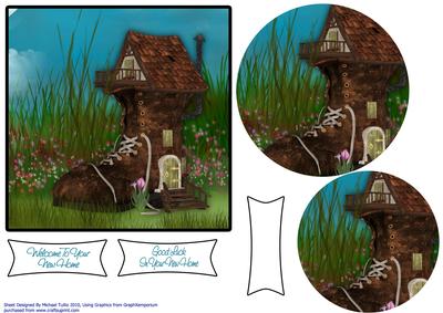 There Was an Old Lady -  Alternative New Home Card
