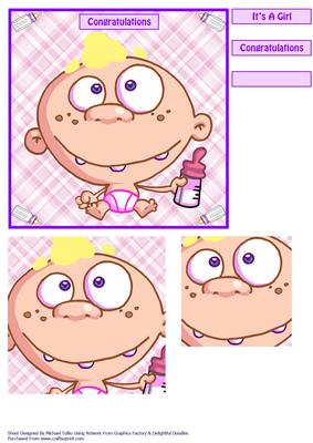 Cartoon Baby Girl