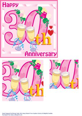 30th Anniversary Celebrations Card