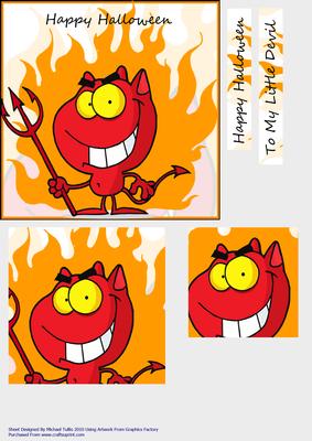 To My Little Devil -  Happy Halloween Card