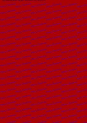 Merry Christmas Blue & Red Backing Paper
