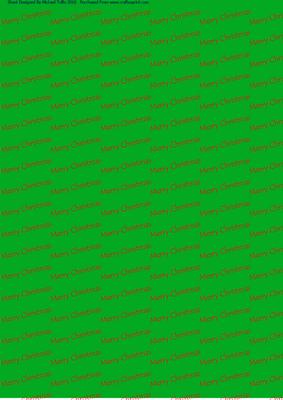 Merry Christmas Red & Green Backing Paper