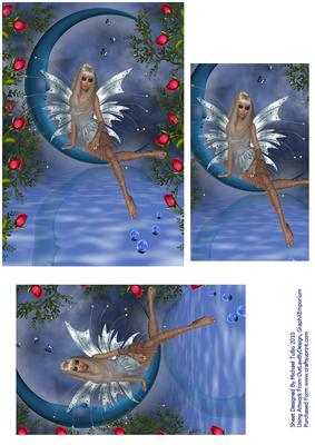 Fairy by Moonlight Quick Pyramid Card
