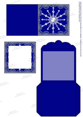 Tags with a Difference - Sparkly Blue Snowflake Mini Shaker