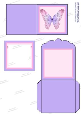 Tags with a Difference - Get Well Soon Butterfly Mini Shaker