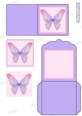 Tags with a Difference -get Well Soon Butterfly Mini Pyramid