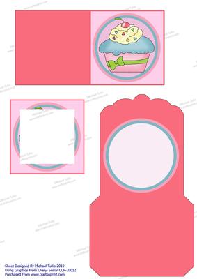 Tags with a Difference - Scrummy Cupcake Mini Shaker Card