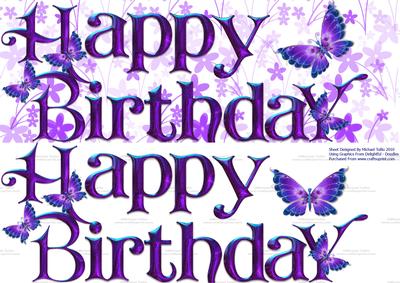 Large Dl Butterflies for Your Birthday Step by Step Card
