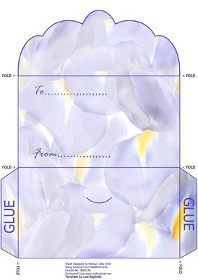 Purple Floral Money Wallet
