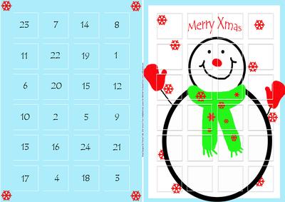 Freddy the Magical Snowman Advent Calender
