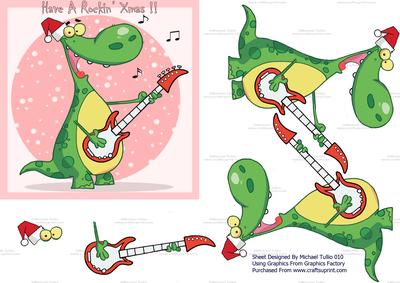 Have a Rockin' Xmas Female Step by Step Card