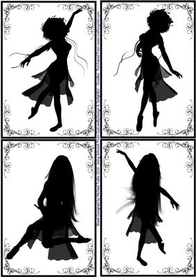 Silhouette Bellydancers Toppers