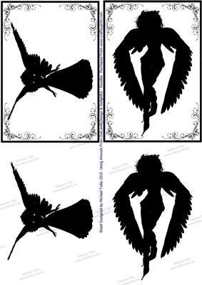 Angels from Above Silhouette Toppers