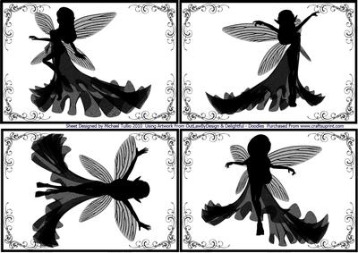 Glamour Fairy Silhouette Toppers
