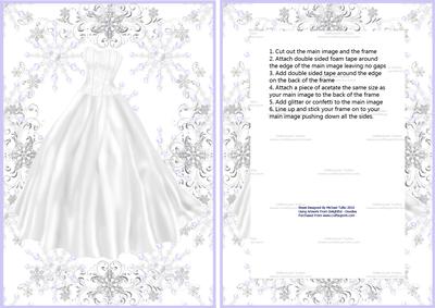 Winter Wonderland Wedding Purple Shaker Card