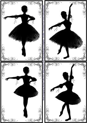Silhouette Ballerina Toppers 2