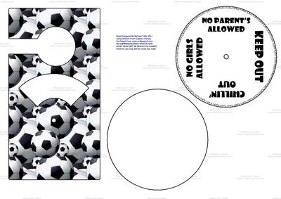 Football Crazy Spinnin' Door Hanger