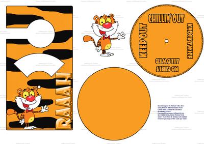 Tiger-ific Spinnin' Door Hanger