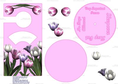 Tiptoe Through the Tulips Spinnin' Door Hanger