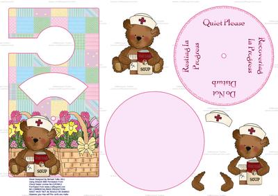 Get Well Soon Spinnin' Door Hanger