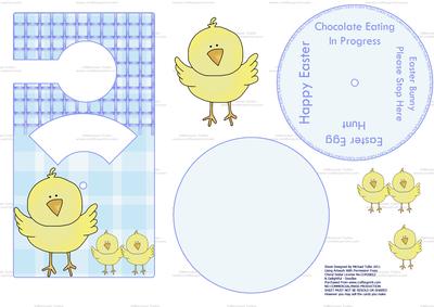 The Chick Family Male Spinnin' Door Hanger