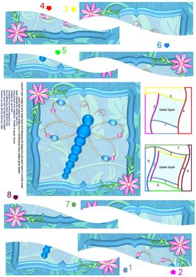 The Beauty of the Dragonfly Wavy Edged Spiral Side Stacker