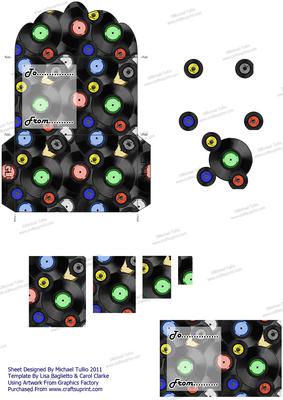 Retro Records Mini Money Wallet