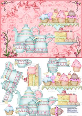 The Garden Tea Party Step by Step Card