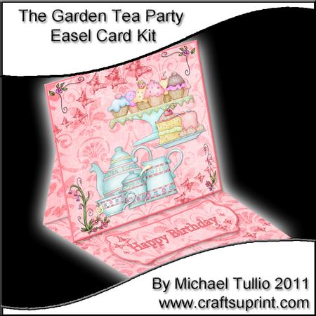 The Garden Tea Party Easel Card Kit