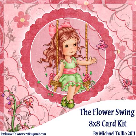 The Flower Swing 8x8 Card Kit