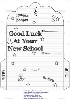 Good Luck at Your New School Money Wallet