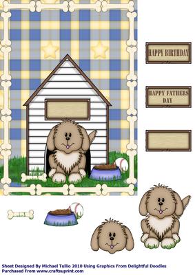 Happy Birthday Dog Step by Step Card