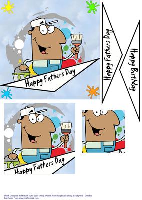 Decorater/ Painter Male Birthday Card