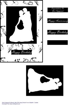 White Silhouette Couple