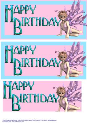Cute Little Birthday Fairy
