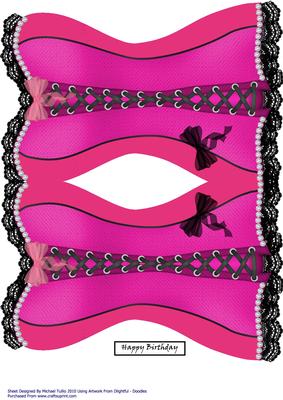 Sinfully Sexy Pink Shaped Corset