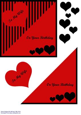 Wife Birthday Hearts