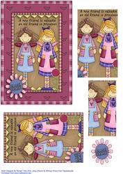 A New Friend Is - Friendship Pyramid Card