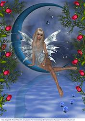 Fairy by Moonlight -  A4 Fantasy Card