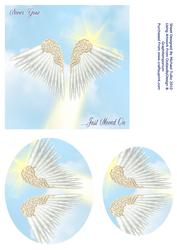 Never Gone - Sympathy/anniversary of Passing Square Card