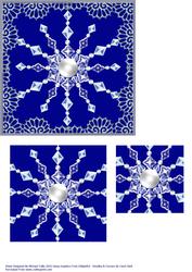 Sparkly Blue Snowflake