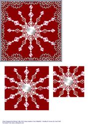 Red & Silver Snowflake