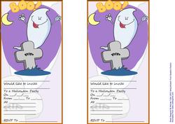 Halloween Ghost Party Invitation