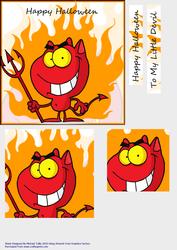 To My Little Devil -  Happy Halloween Card