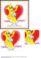 Stars & Swirls 1st Anniversary Card