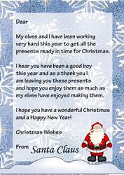 Christmas Letter from Santa - Boy