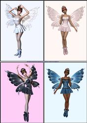 4 Fairy Pose Toppers