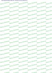 Merry Christmas Green & White Backing Paper