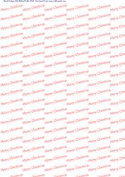 Merry Christmas Red & White Backing Paper